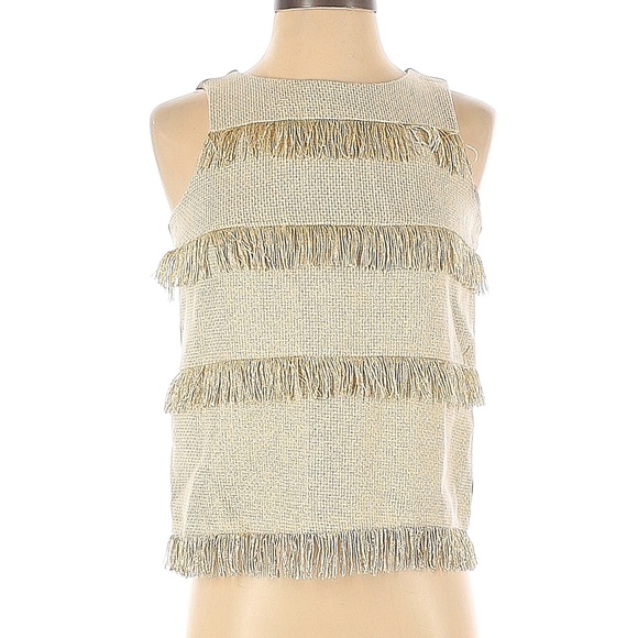 Sunday in Brooklyn Tops - Sunday in Brooklyn Tan Ruffled Top